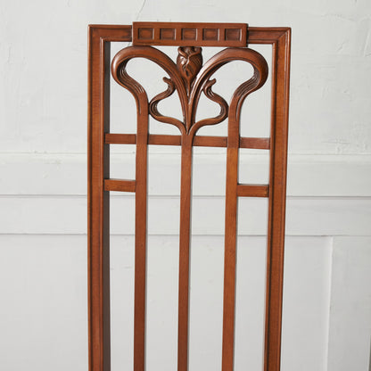 アールヌーボー ハイバック アームチェア / 張替済