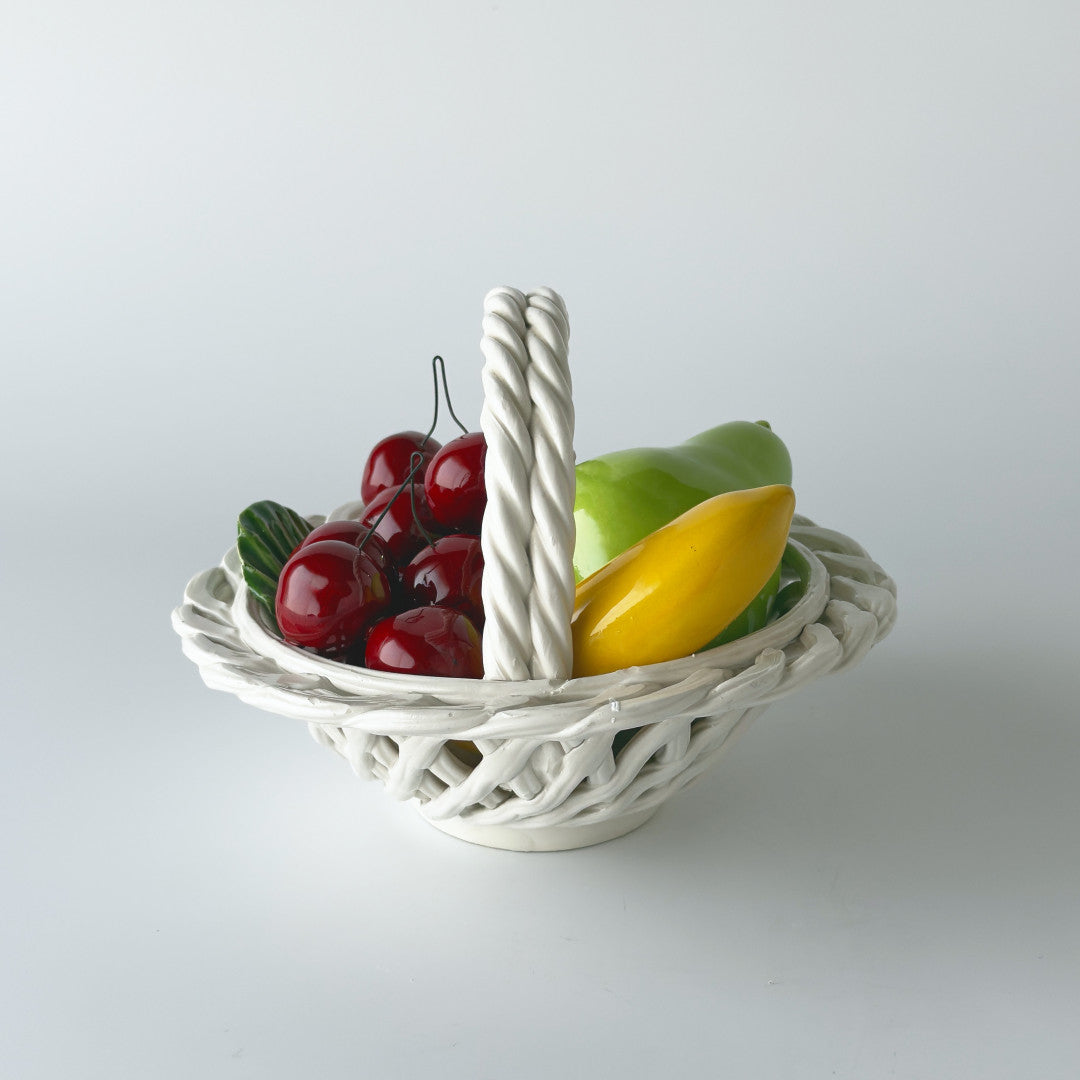 ヴィンテージ セラミック フルーツバスケット