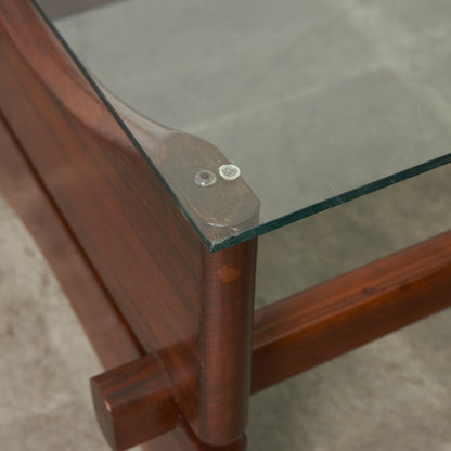 ヴィンテージ ガラストップ コーヒーテーブル