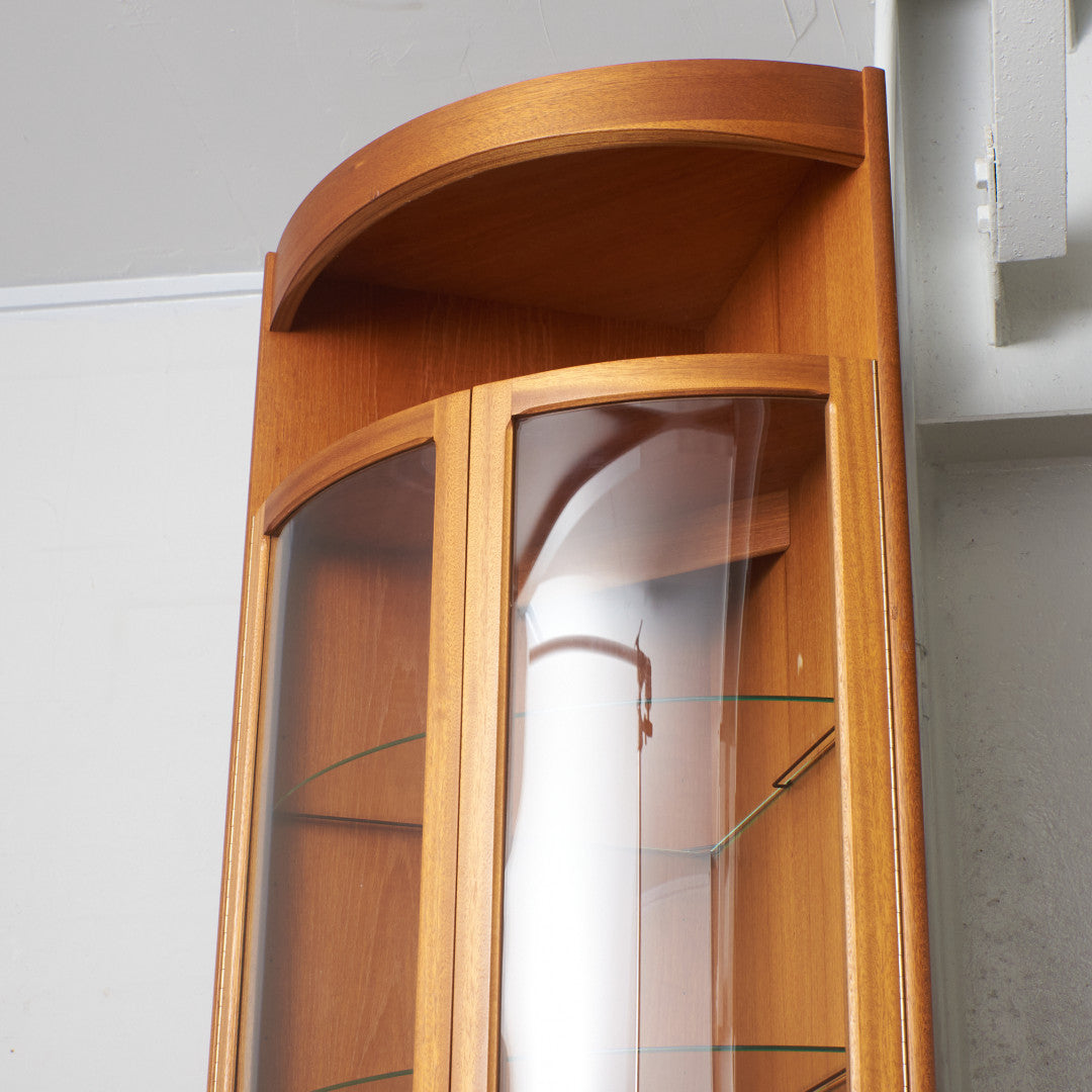 十字扉 ヴィンテージ トールコーナーキャビネット