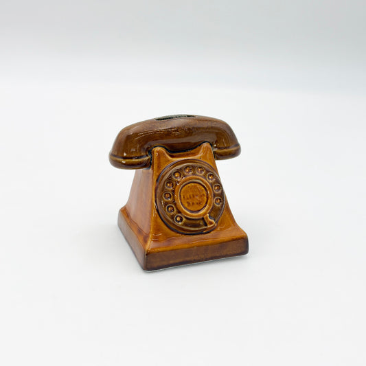 英国ヴィンテージ 電話型 ピギーバンク 貯金箱