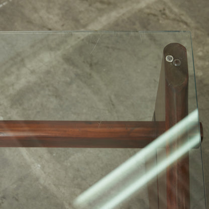 ヴィンテージ ガラストップ コーヒーテーブル