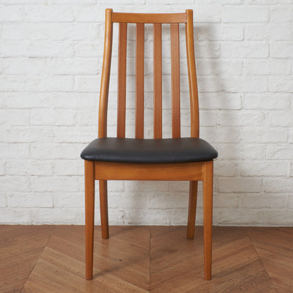 英国ヴィンテージ ダイニングチェア / 張替済