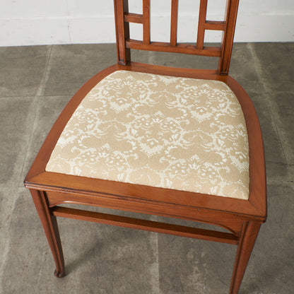 アールヌーボー ハイバックチェア / 張替済