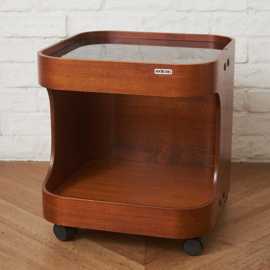 ヴィンテージ プライウッド キャスターサイドテーブル