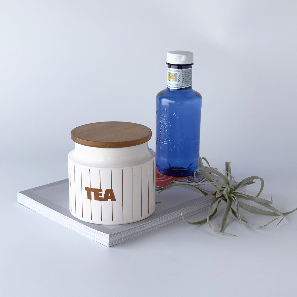 STRIPE ストライプ キャニスター "TEA"