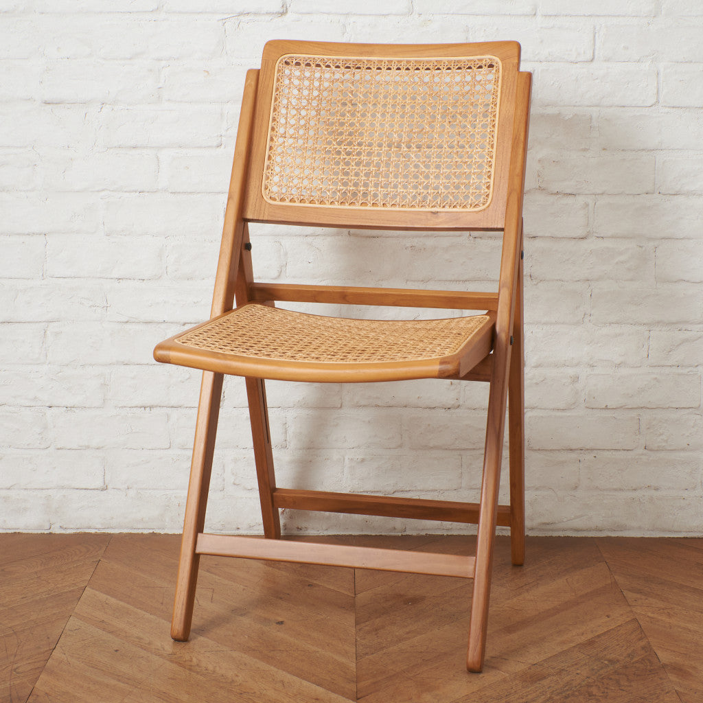 ラタン編み フォールディングチェア