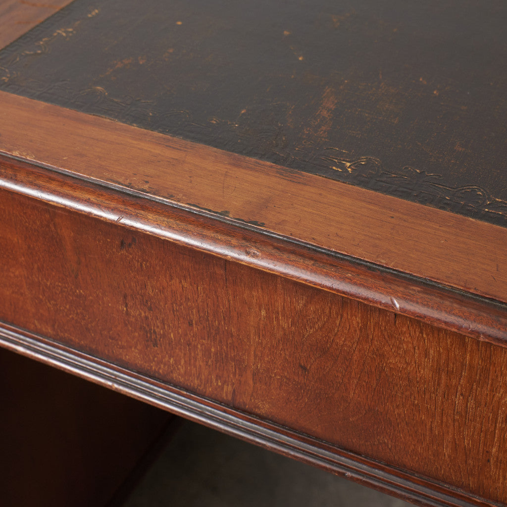 西欧アンティーク 両袖デスク