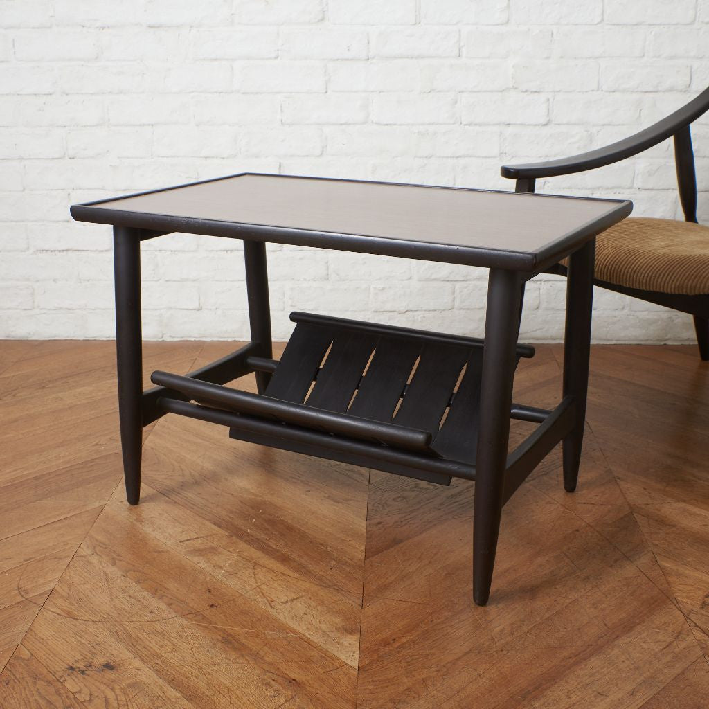 ヴィンテージ ラック付き サイドテーブル