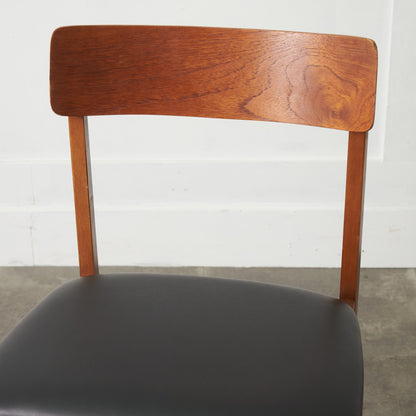 英国ヴィンテージ ダイニングチェア / 張替済