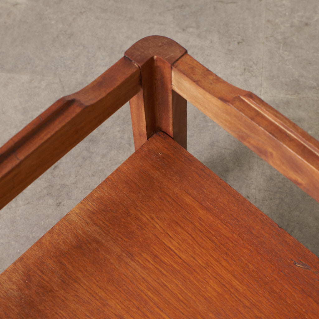 ヴィンテージ スモークガラストップ コーヒーテーブル