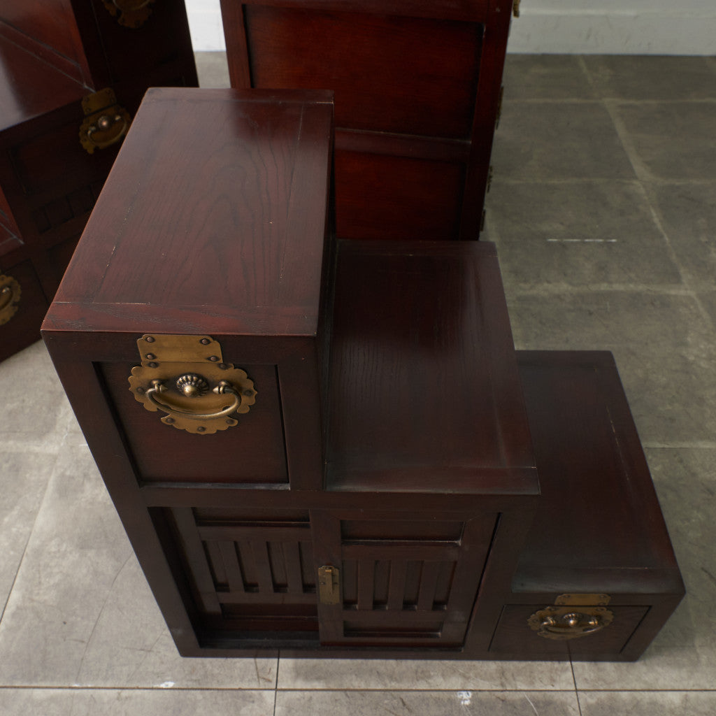 李朝家具様式 両面型 階段箪笥