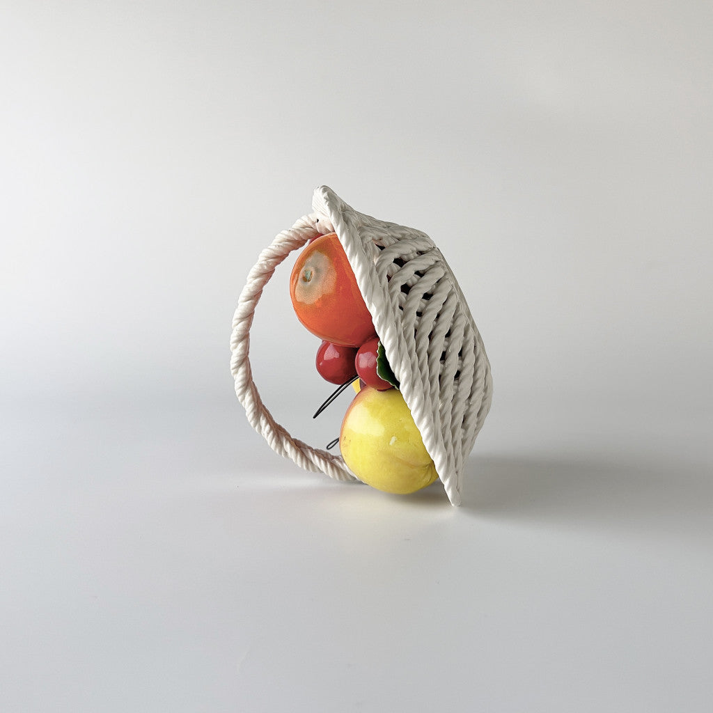 ヴィンテージ セラミック フルーツバスケット