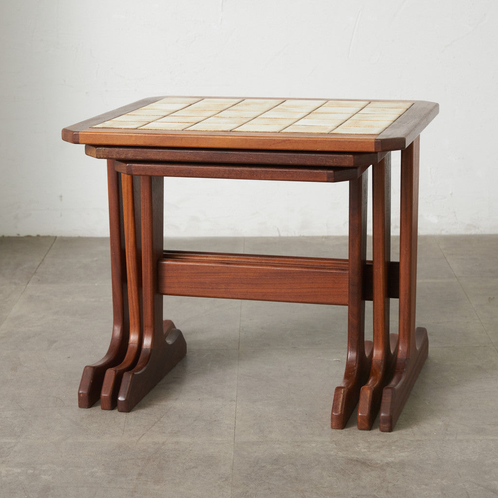 タイルトップ ネストテーブル (3585D)