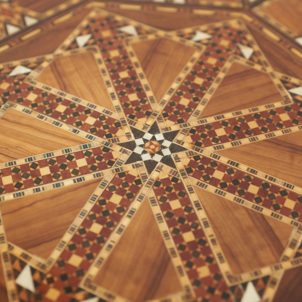 シリア製 寄木細工 サイドテーブル