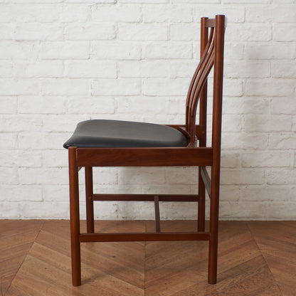 英国ヴィンテージ ダイニングチェア / 張替済