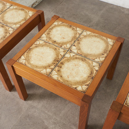 デンマーク製 タイルトップ ネストテーブル