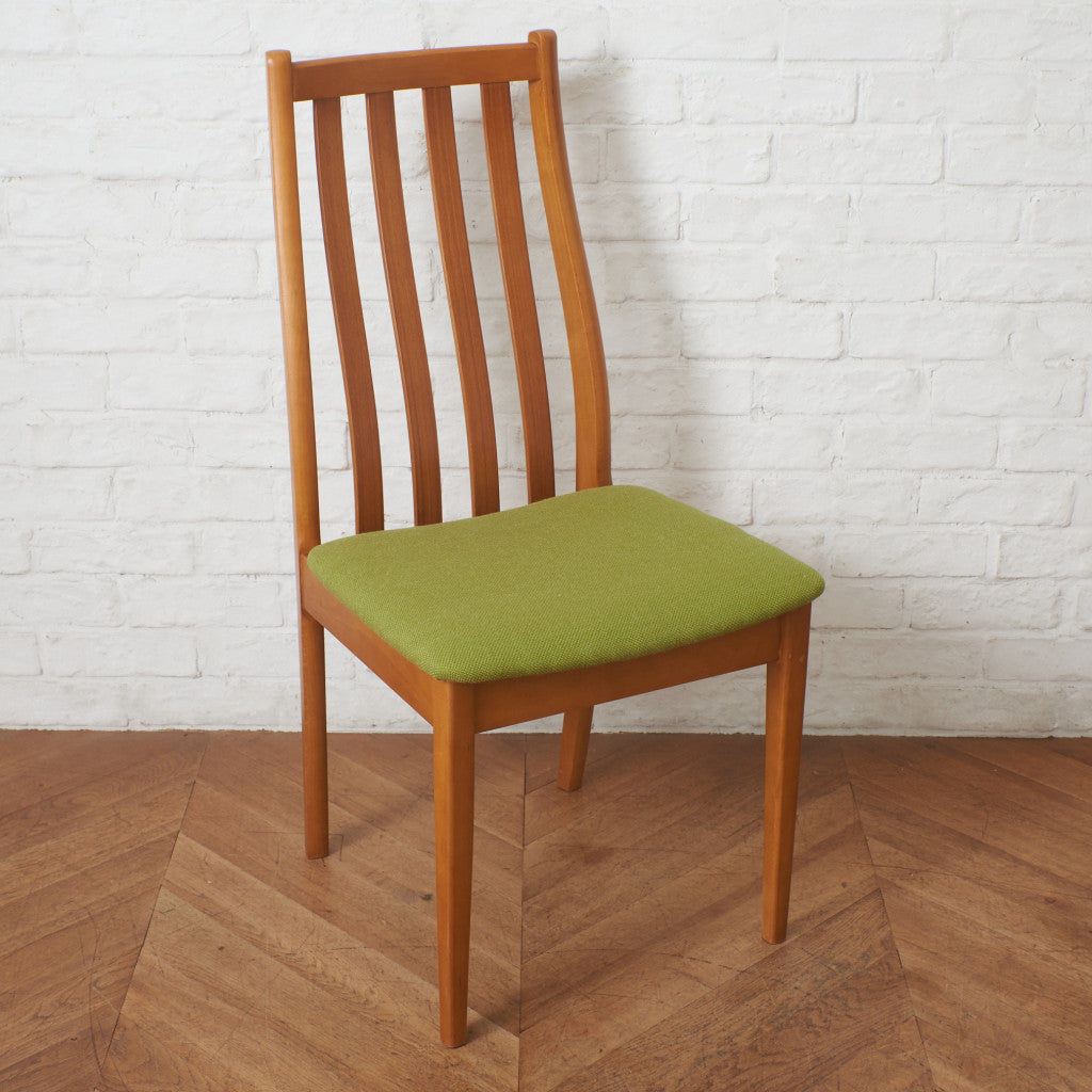 英国ヴィンテージ ダイニングチェア / 張替済