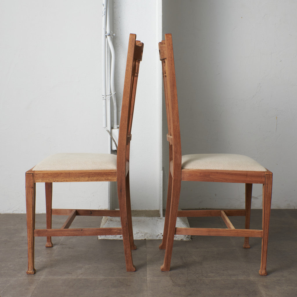 ストリップド加工 ダイニングチェア 2脚セット / 張替済