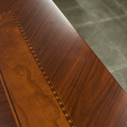 クラシック 木象嵌 エクステンションダイニングテーブル