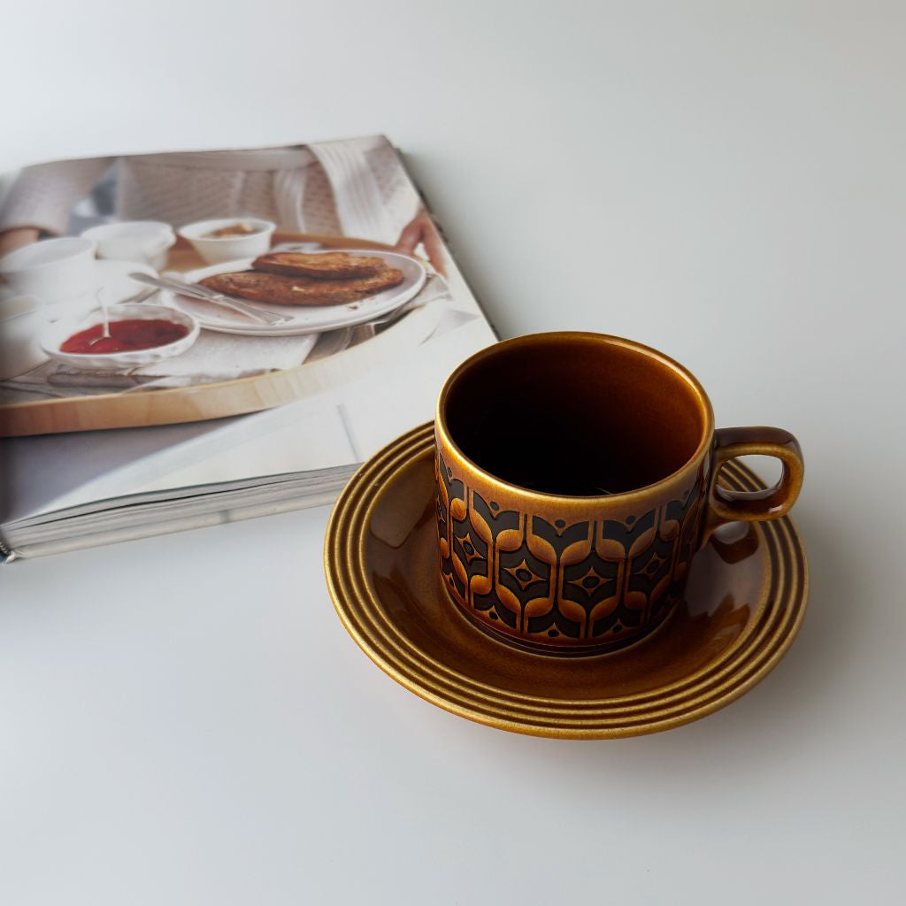 HEIRLOOM エアルーム カップ&ソーサー Autumn brown