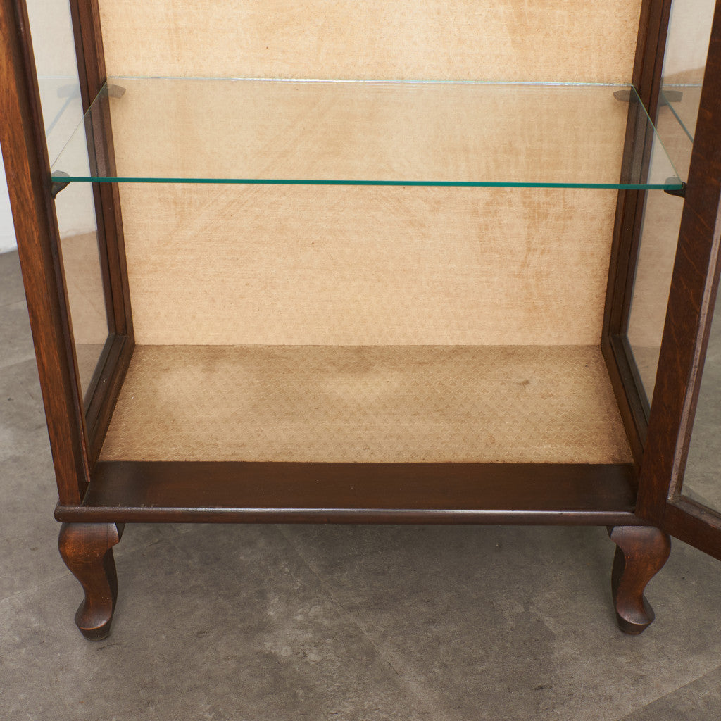 英国アンティーク ガラスキャビネット