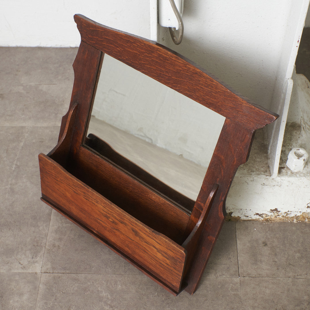 英国アンティーク アーツアンドクラフツ様式 ウォールミラー