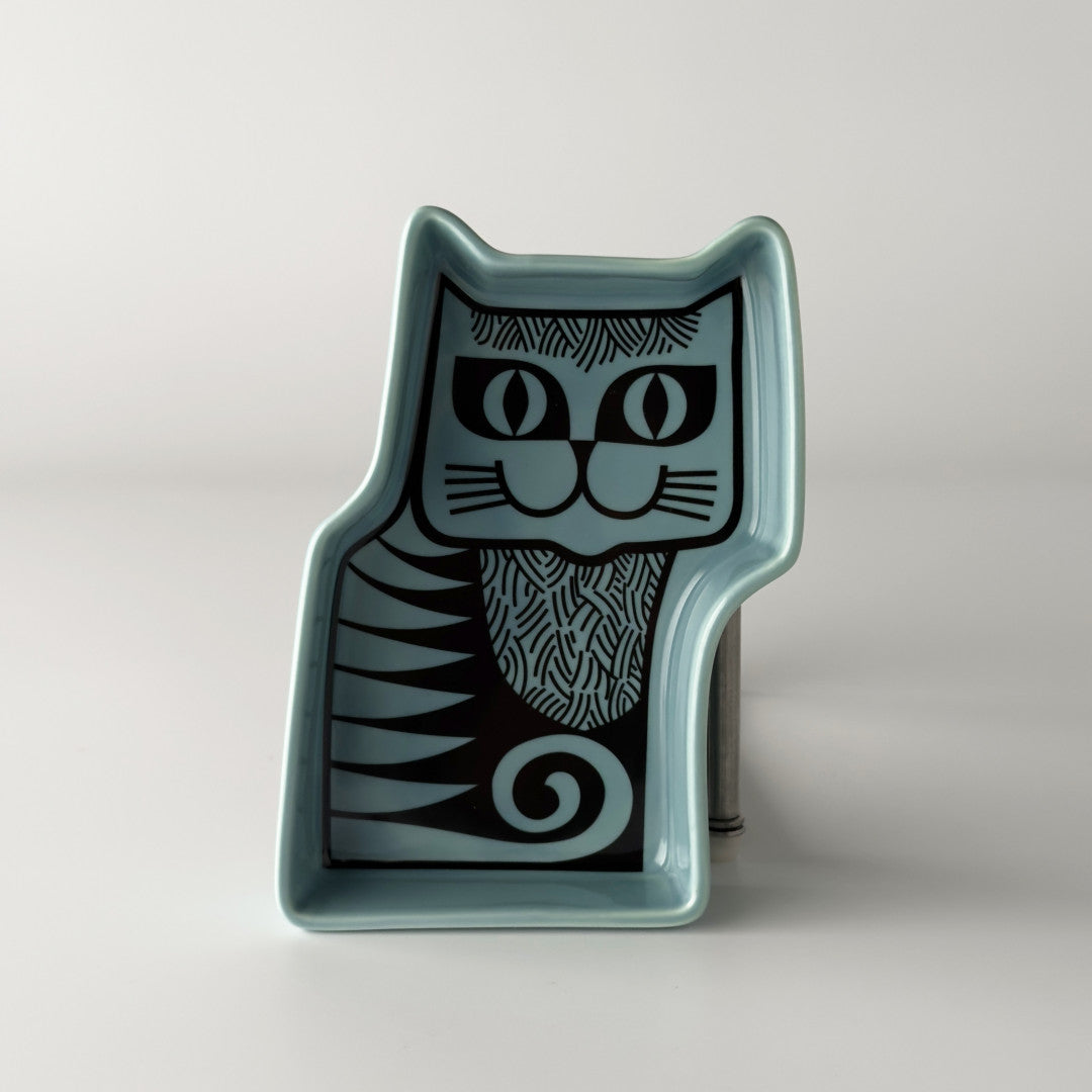 Hornsea Cat Trinket Dish Teal