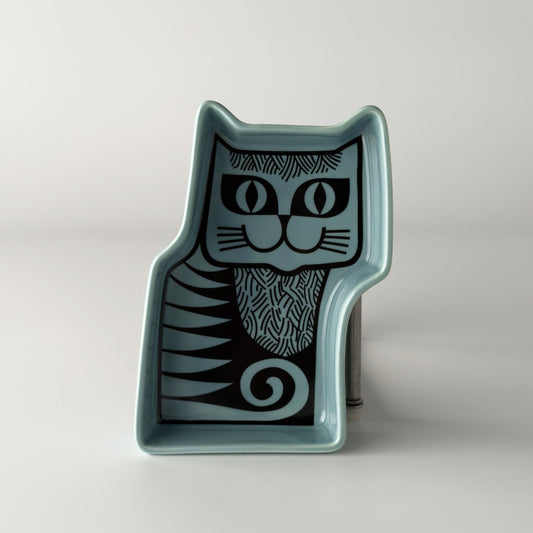 Hornsea Cat Trinket Dish Teal