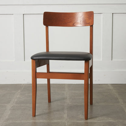 英国ヴィンテージ ダイニングチェア / 張替済