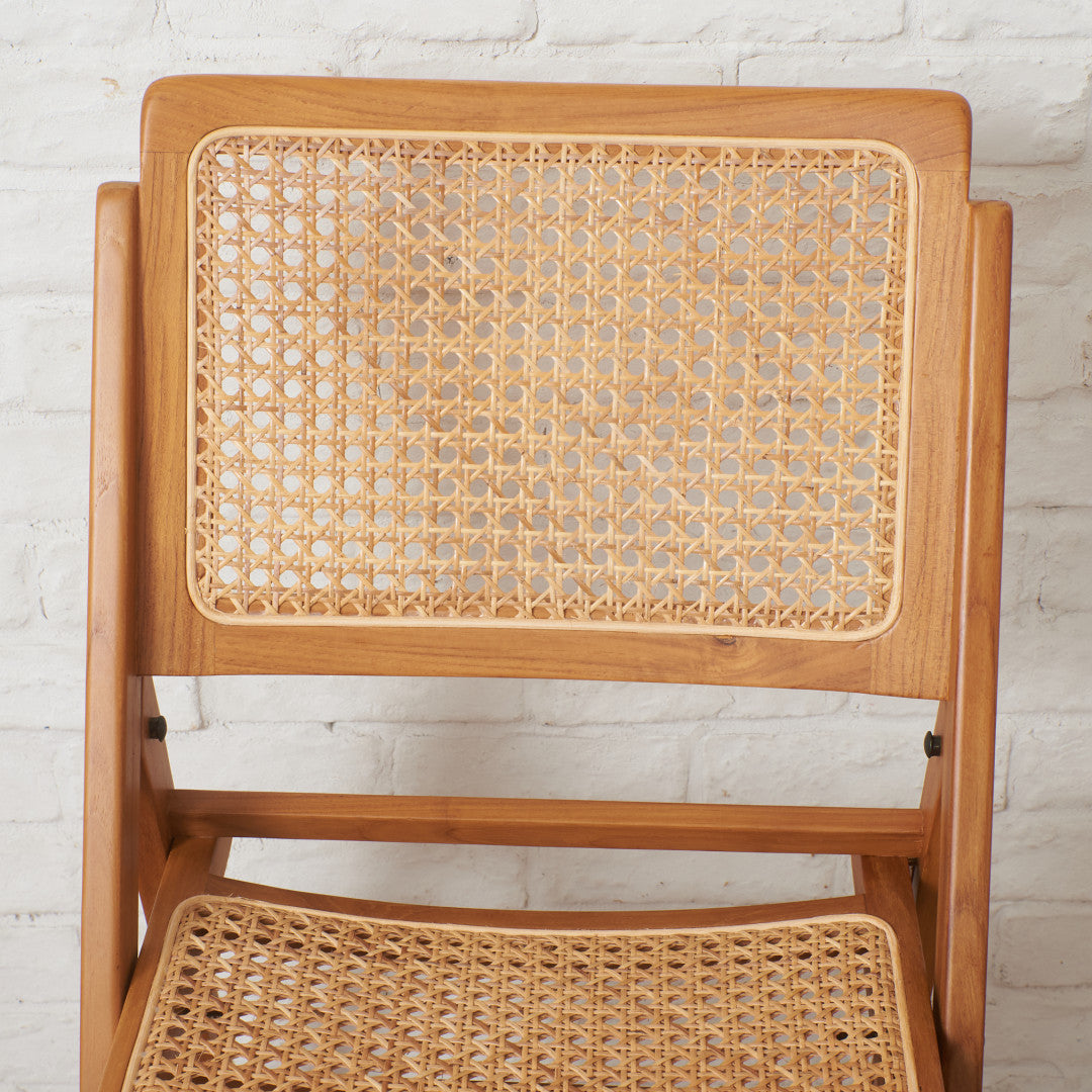 ラタン編み フォールディングチェア