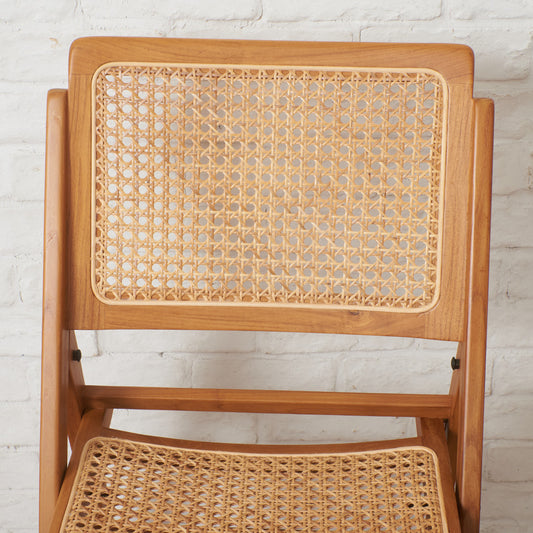 ラタン編み フォールディングチェア