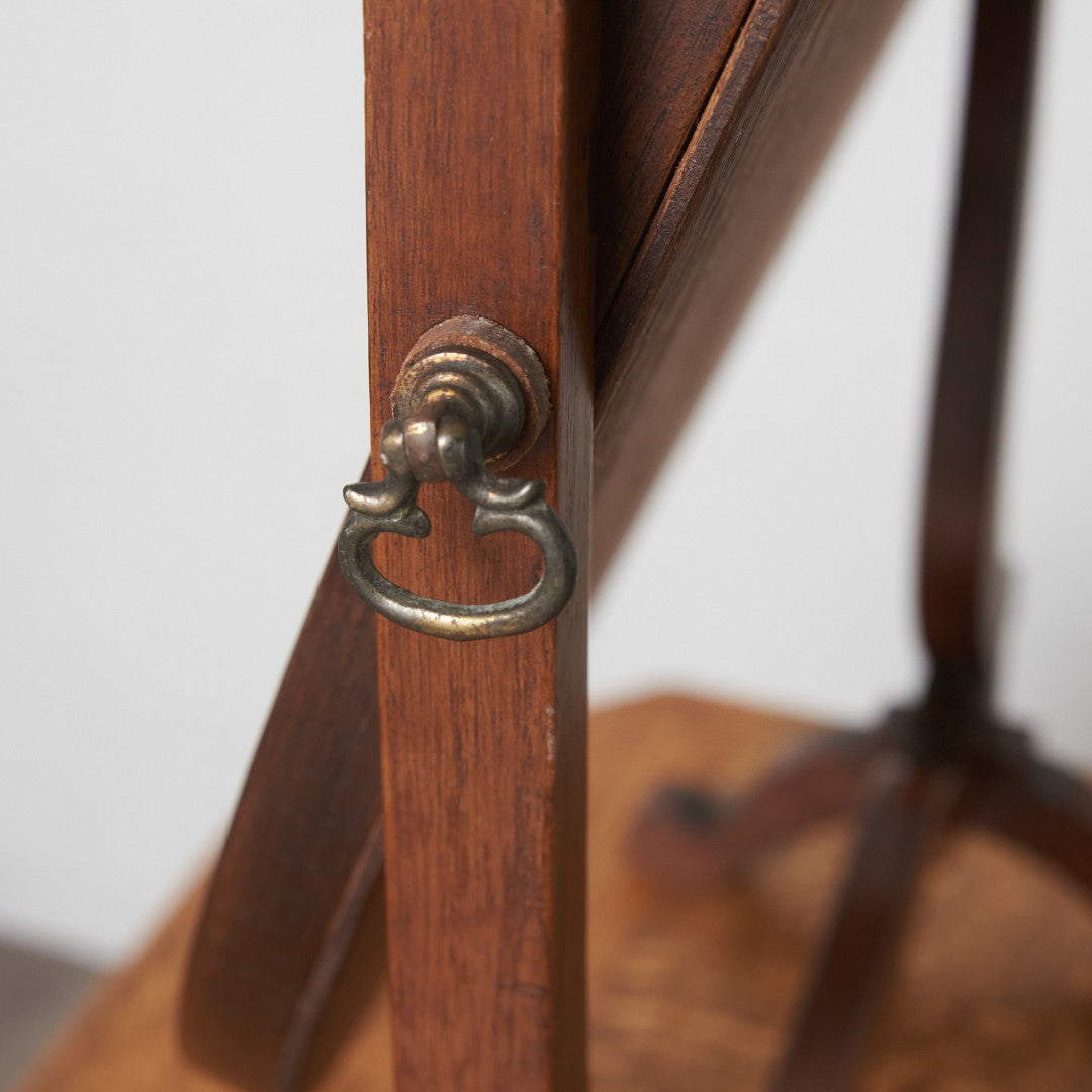 英国アンティーク マホガニー材 スタンドミラー｜rocca rocca