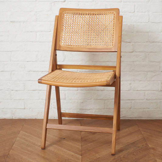 ラタン編み フォールディングチェア