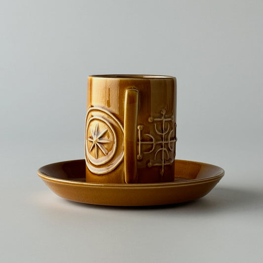 Totem トーテム カップ&ソーサー ブラウン