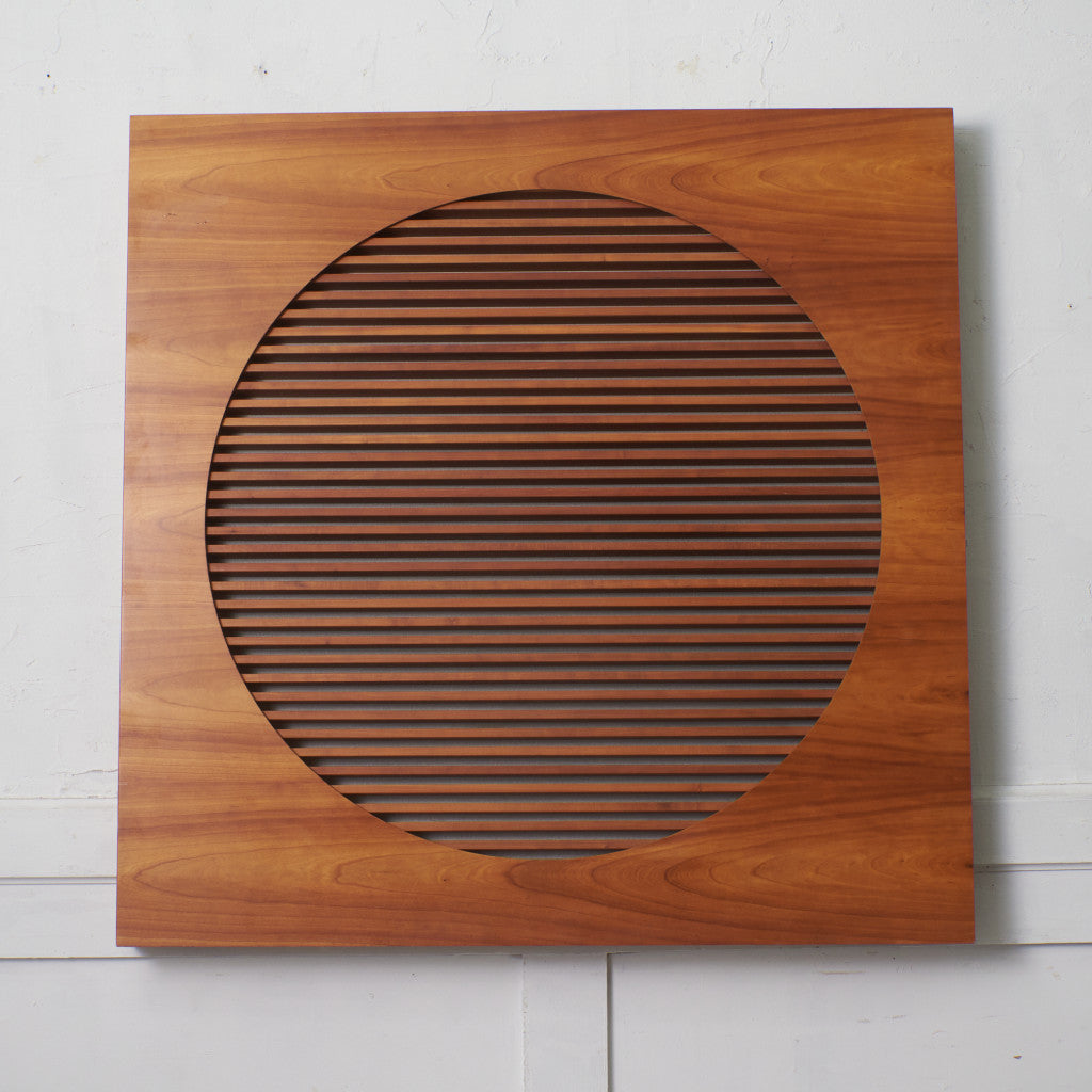 チェリー材 壁掛けCDラック