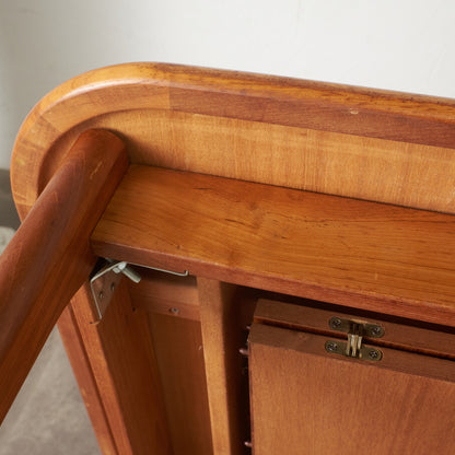 チーク材 エクステンションダイニングテーブル