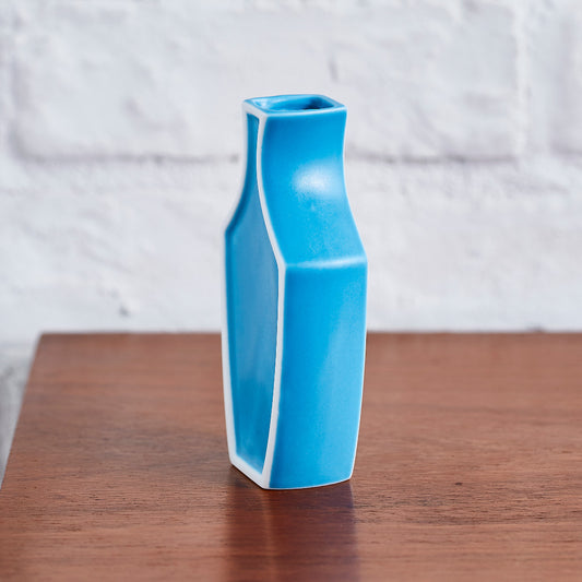 ふちどりフラワーベース トルコブルーマット