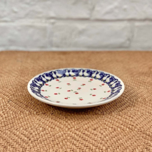 ポーリッシュポタリー プレート アヒル 赤 17cm