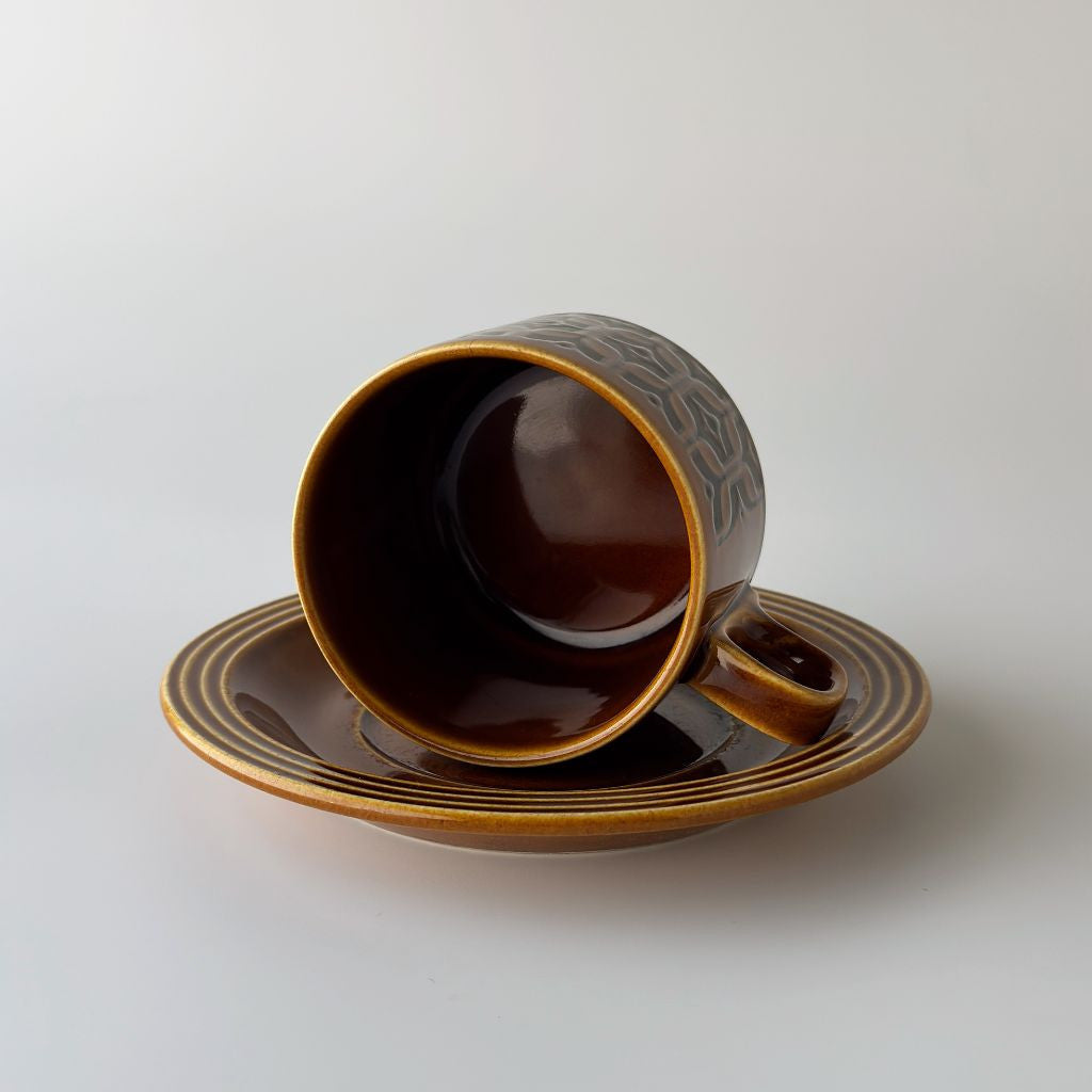 HEIRLOOM エアルーム カップ&ソーサー Autumn brown