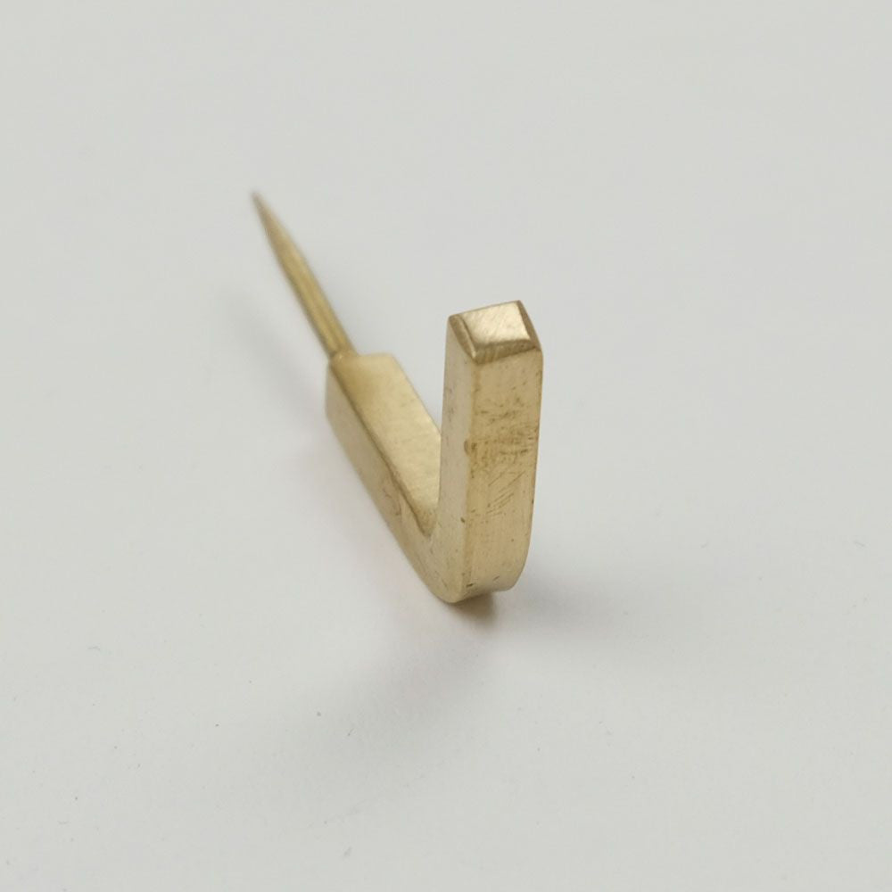 真鍮 Ｌ字フックプッシュピン