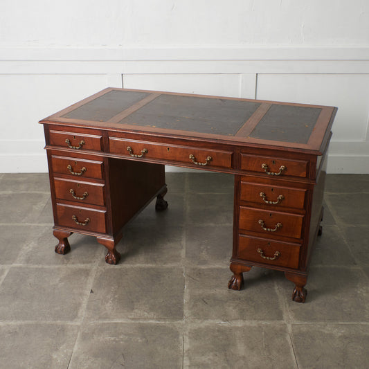 西欧アンティーク 両袖デスク