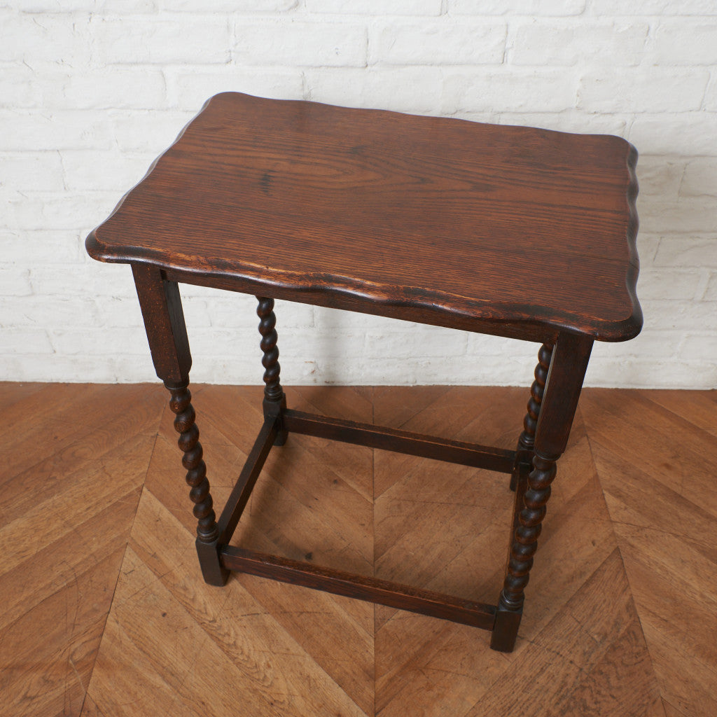 英国アンティーク オーク材 サイドテーブル
