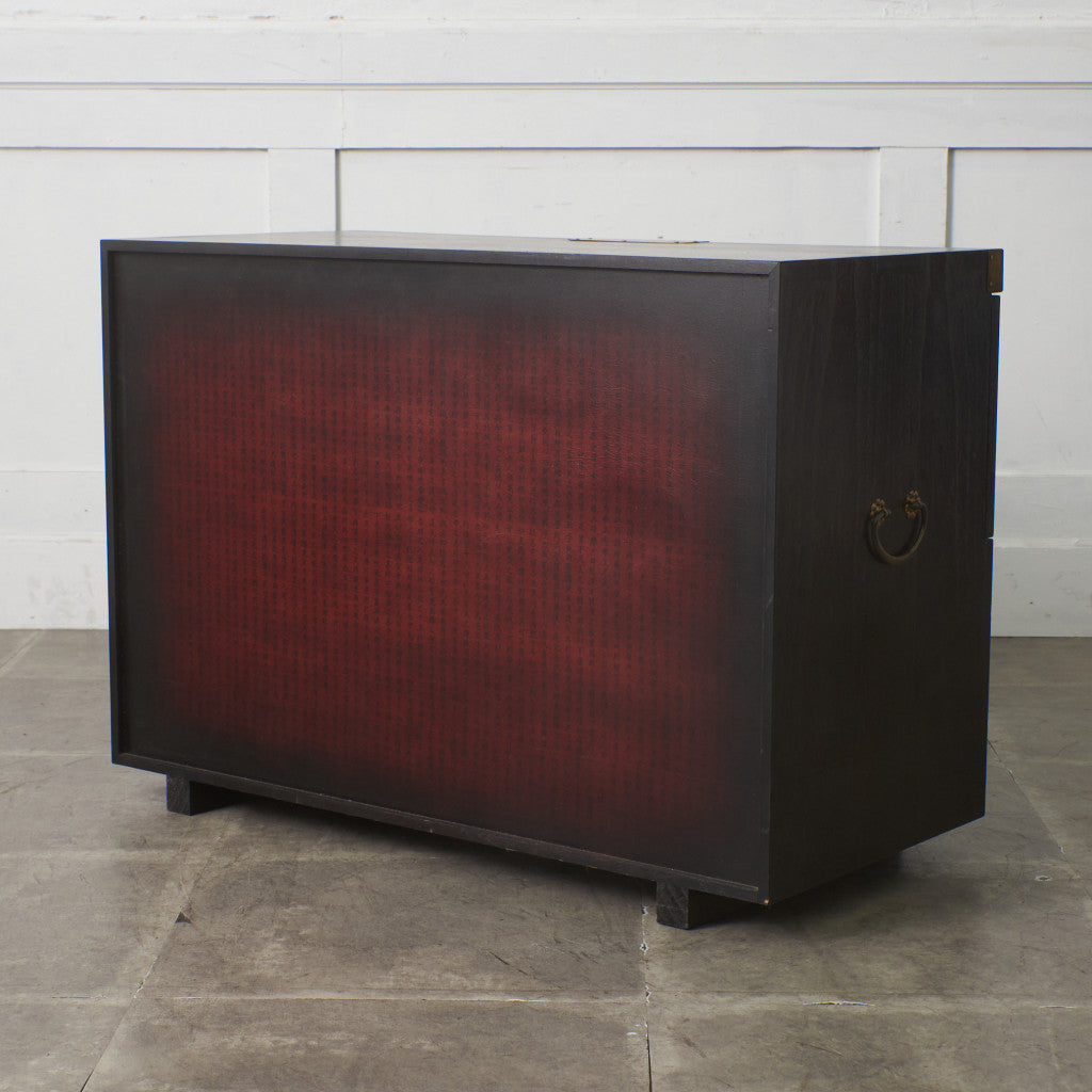 李朝家具 無垢材古鉄金具 半閉櫃