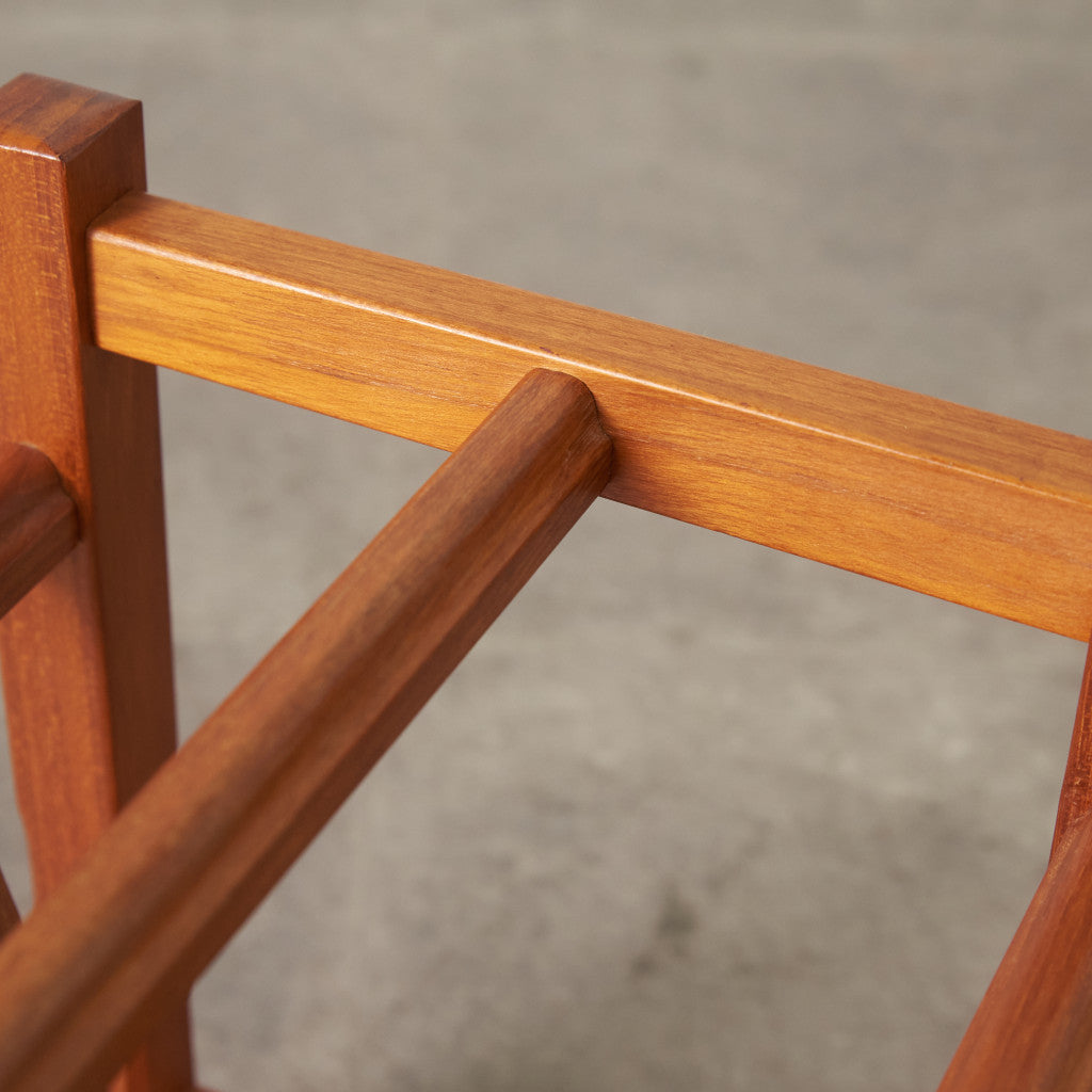 北欧ヴィンテージ チーク材 マガジンラック