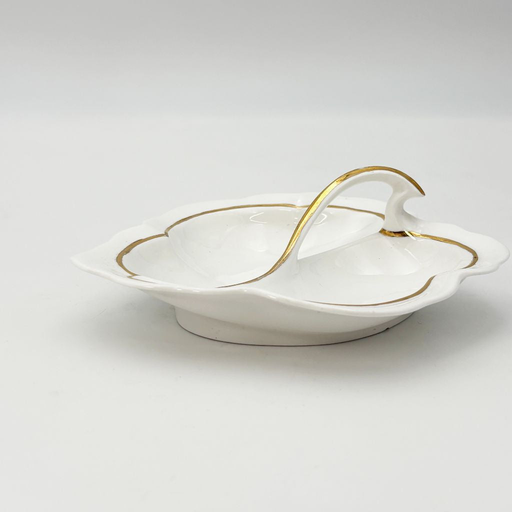 英国ヴィンテージ リーフ プレート