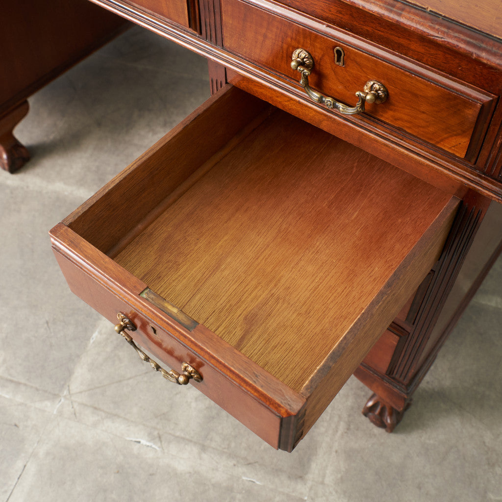 西欧アンティーク 両袖デスク