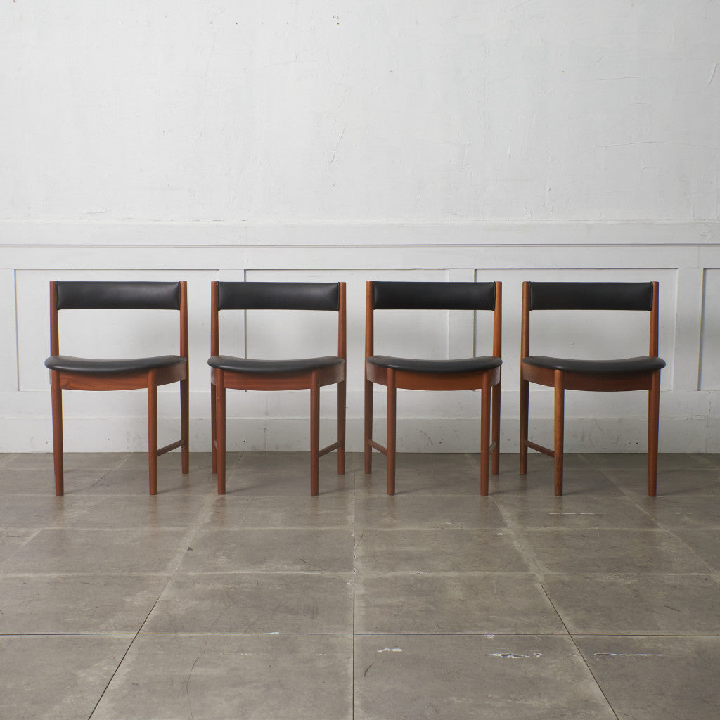 ダイニングチェア 4脚セット / 張替済