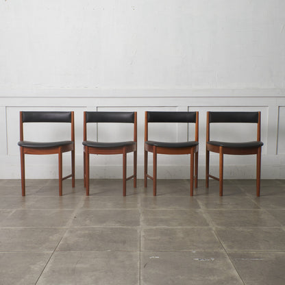 ダイニングチェア 4脚セット / 張替済