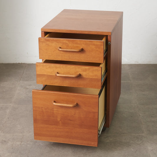 チェリー材 デスクワゴン